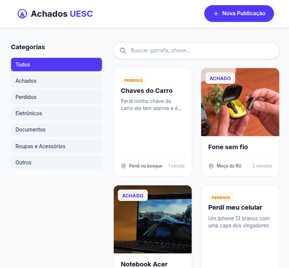 Imagem do Projeto Achados UESC