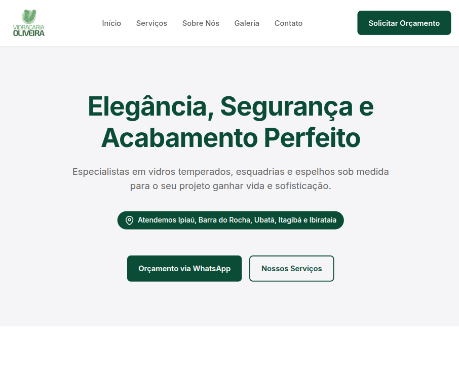 Imagem do Projeto Vidraçaria Oliveira